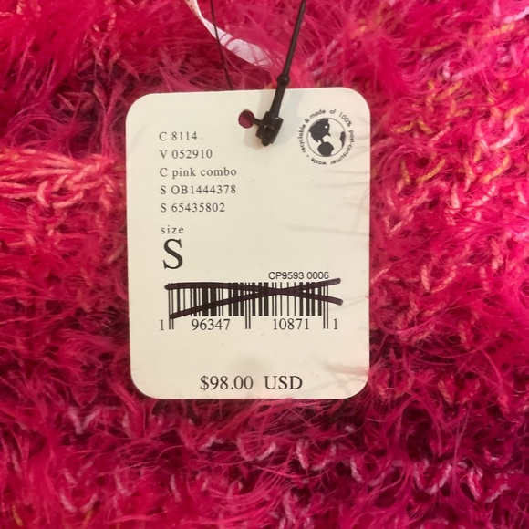 Free People Gelato Pink Combo striped Pullover sweater - Picture 4 of 4